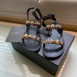 Coach | Eleanor Mirror Metallic Sandal (7M US)